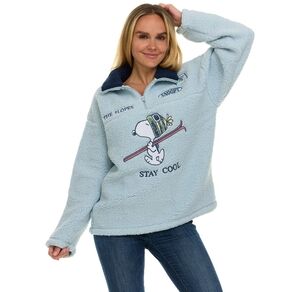 Peanuts Snoopy Ski Teddy Fleece - NEW